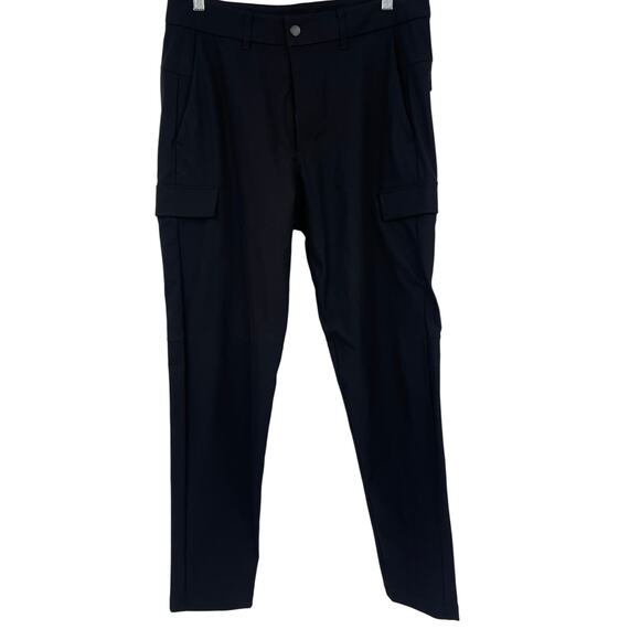 Lululemon Black Cargo Pants Straight Mens Medium Athletic - Picture 1 of 10